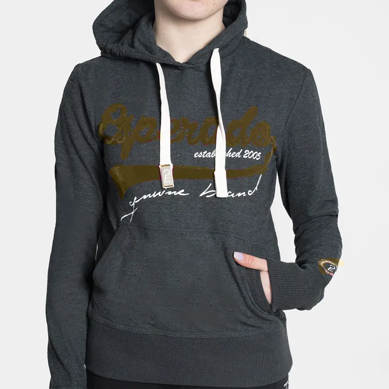 Esperado Oxer Ladies Hoody - Grey/Brown